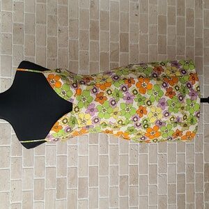 ZARA Women's Floral Prints Summer Spaghetti Strap Mini Dress (Sz M)
